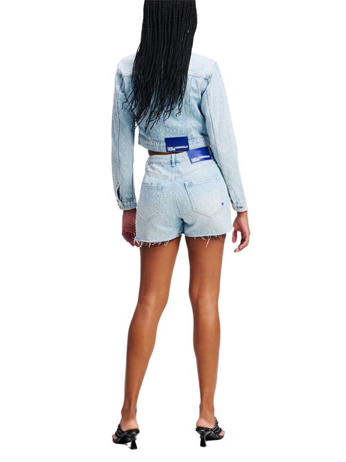 Shorts in denim chiaro Karl Lagerfeld jeans | A2W101411PE